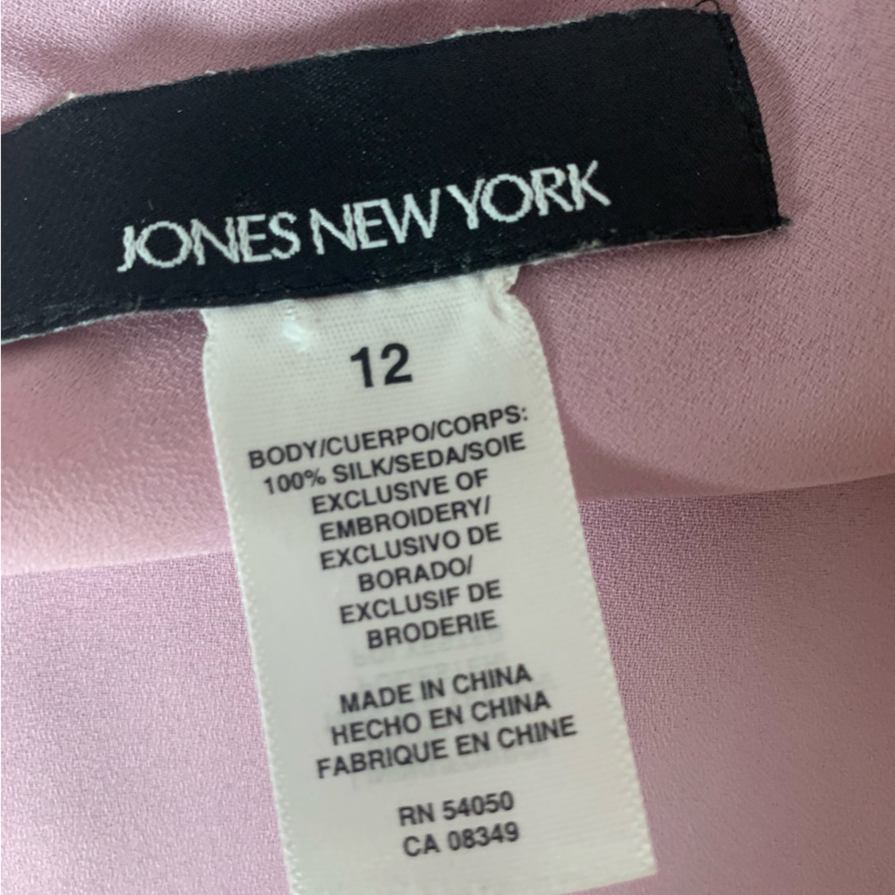 Jones New York Cami-style top -silk-lavender-size 12 - Picture 13 of 14